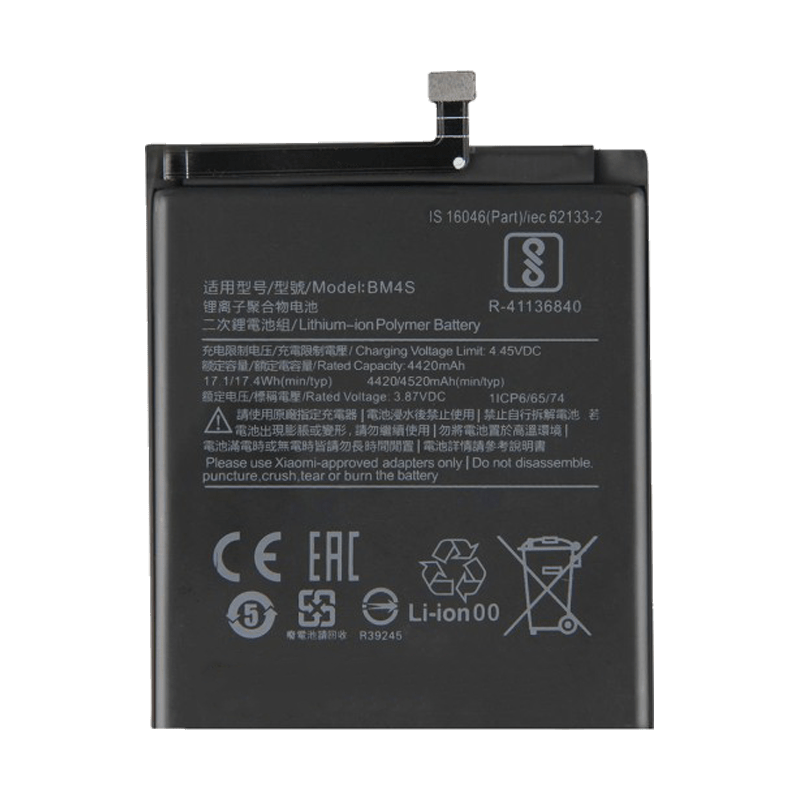 para Redmi 10X Pro 5G bateria li-po 4520 mAh