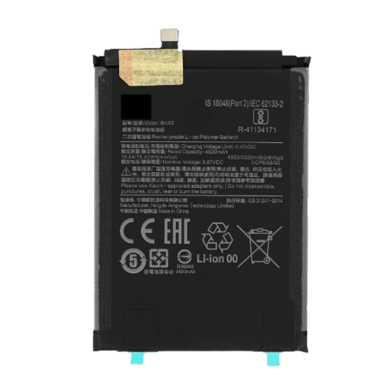 para Redmi Note 10 Pro bateria li-po 5020 mAh
