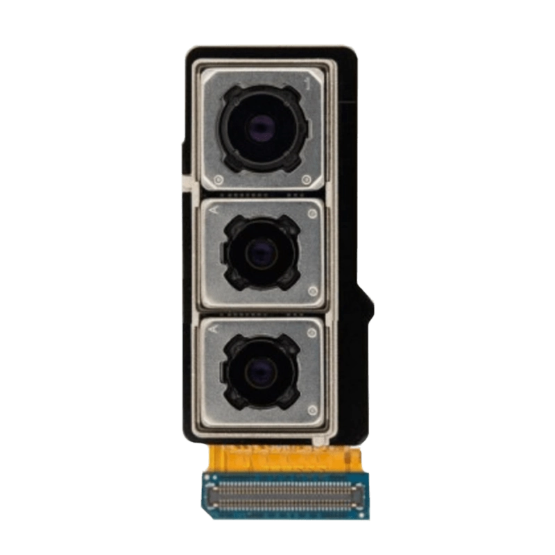 Replacement triple rear camera module for Tecno Camon 18i, featuring three lens sensors for wholesale mobile repair