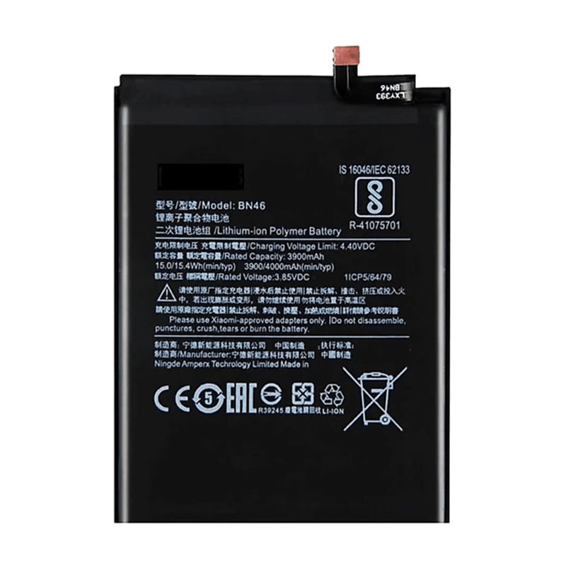 for Redmi Note 8T battery Li-Po 4000 mAh