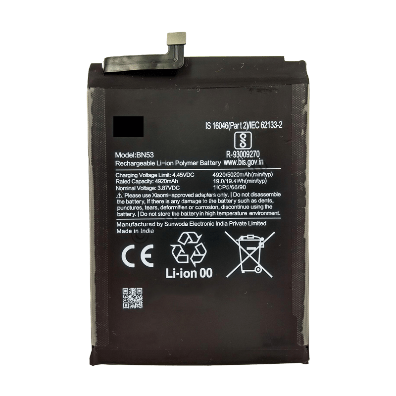 for Redmi Note 10 Pro Max battery Li-Po 5020 mAh
