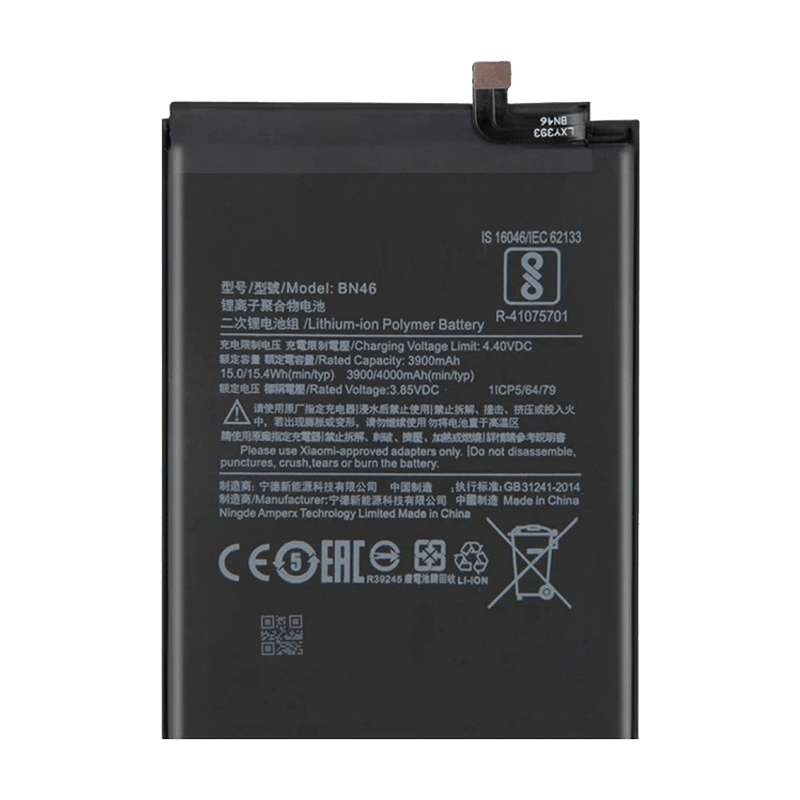 para Redmi Note 8 2021 bateria Li-Po 4000 mAh