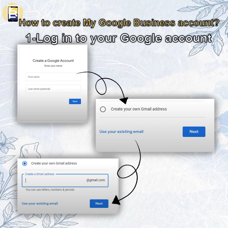 1-Log in to your Google account