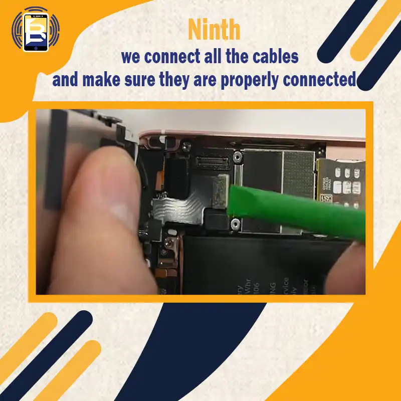 - Ninth, we connect all the cables and make sure they are properly connected.