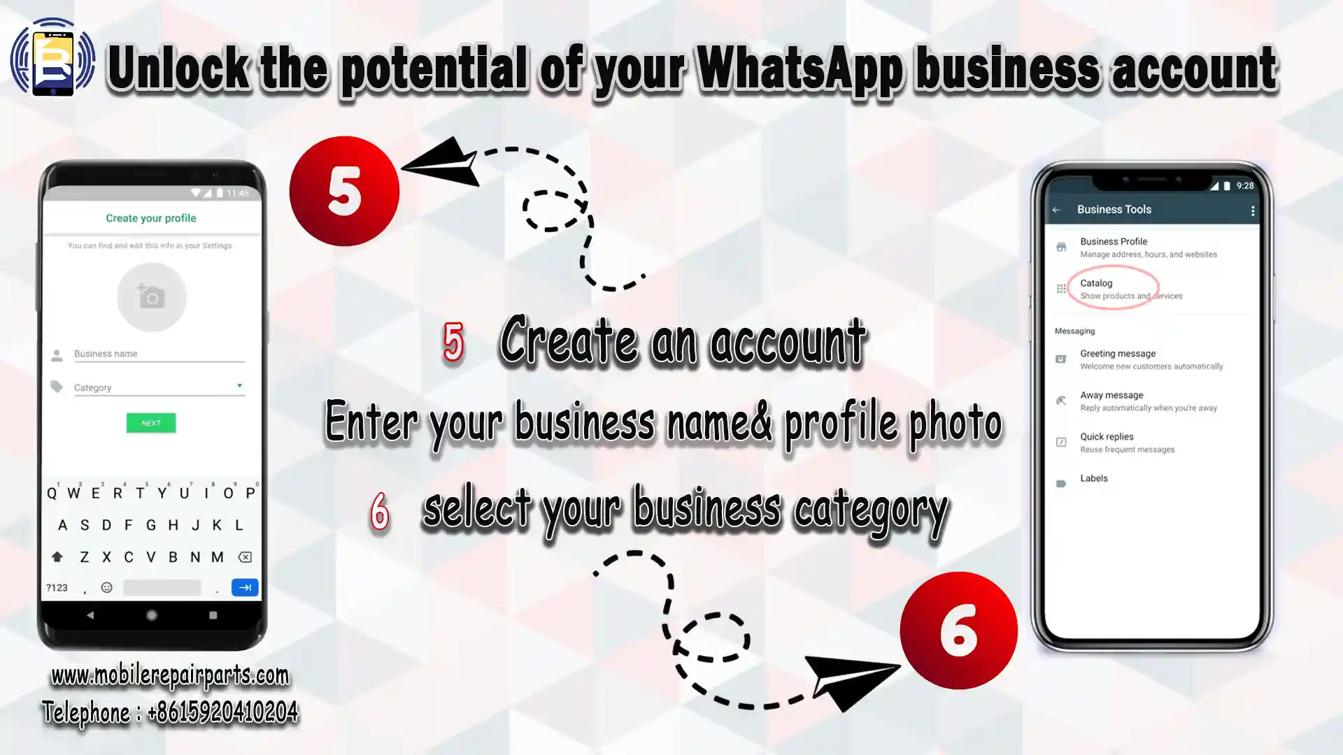 download& register WhatsApp Business