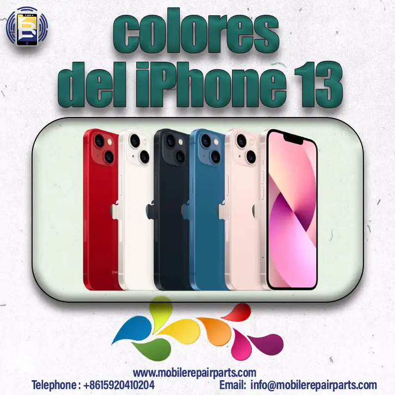 6 colores del iPhone 13, Los iPhones de Apple presentan colores modernos y distintivos.