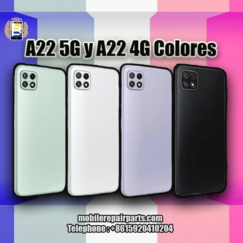 A22 5G y A22 4G Colores, Violeta, Negro, Blanco