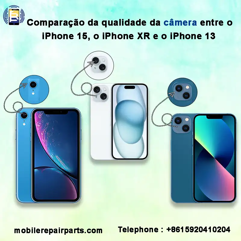 Comparação da qualidade da câmera entre o iPhone 15, o iPhone XR e o iPhone 13