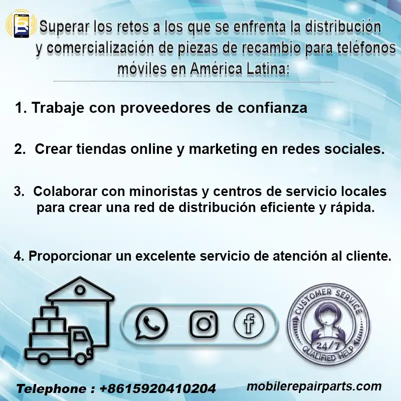 Consejos para superar los retos a los que se enfrentan los distribuidores y mayoristas de piezas de recambio para teléfonos móviles