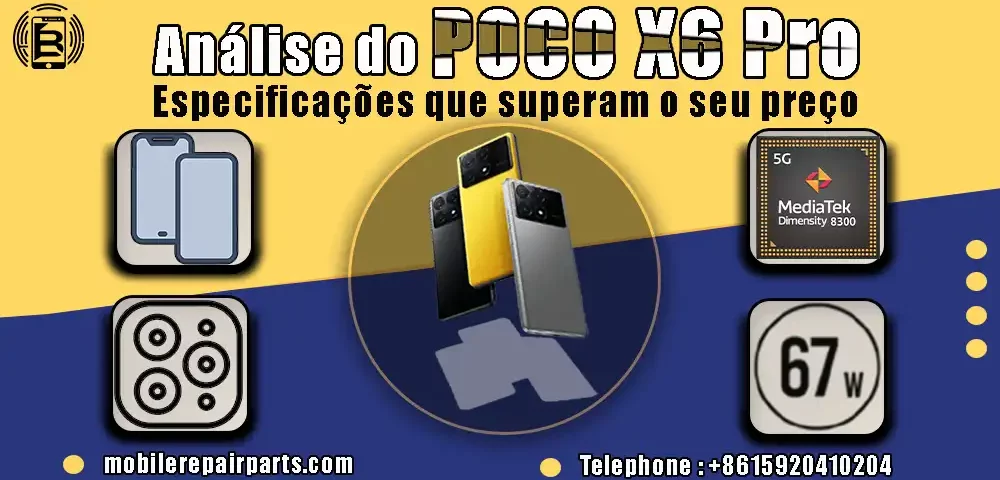 Análise do POCO X6 Pro Especificações que superam o seu preço, Mediatek Dimensity 8300 Ultra (4 nm),67W