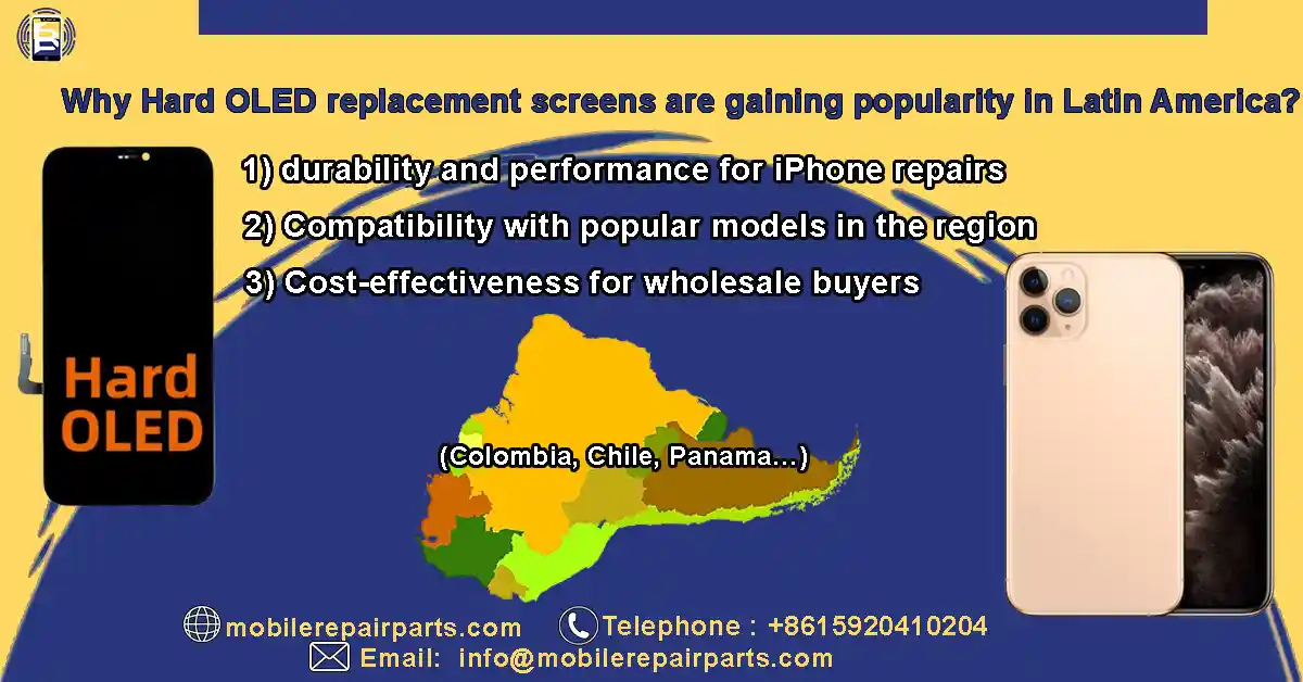 The reason for the high demand for solid-state OLED replacement screens in the Latin American cell phone repair market.