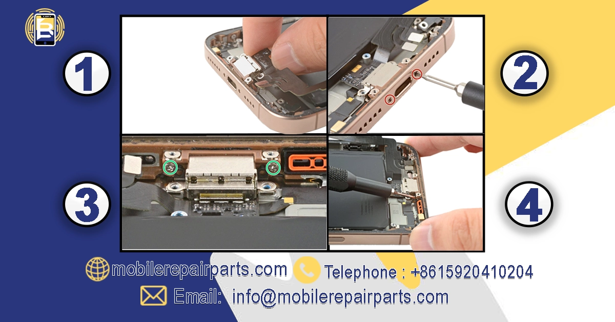 Step-by-step guide for replacing mobile phone charging port