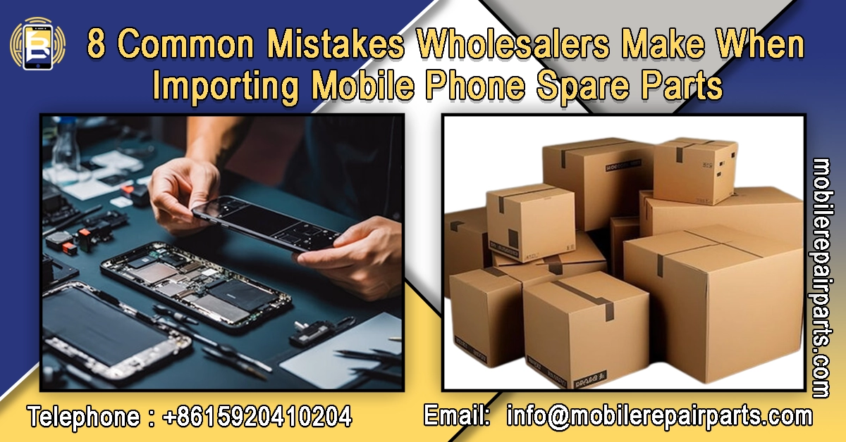 Common mistakes wholesalers make when importing mobile components from China.