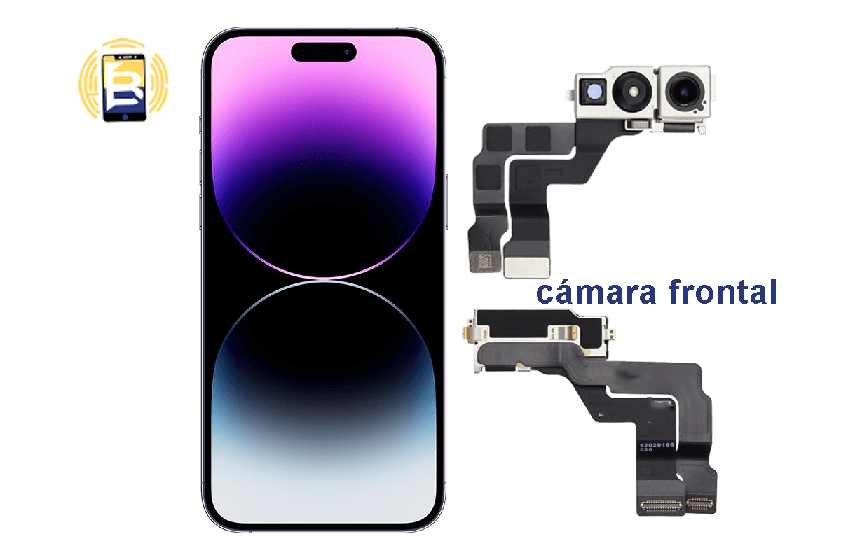 Conjunto de iPhone 14 Pro Max con cámaras y pantalla