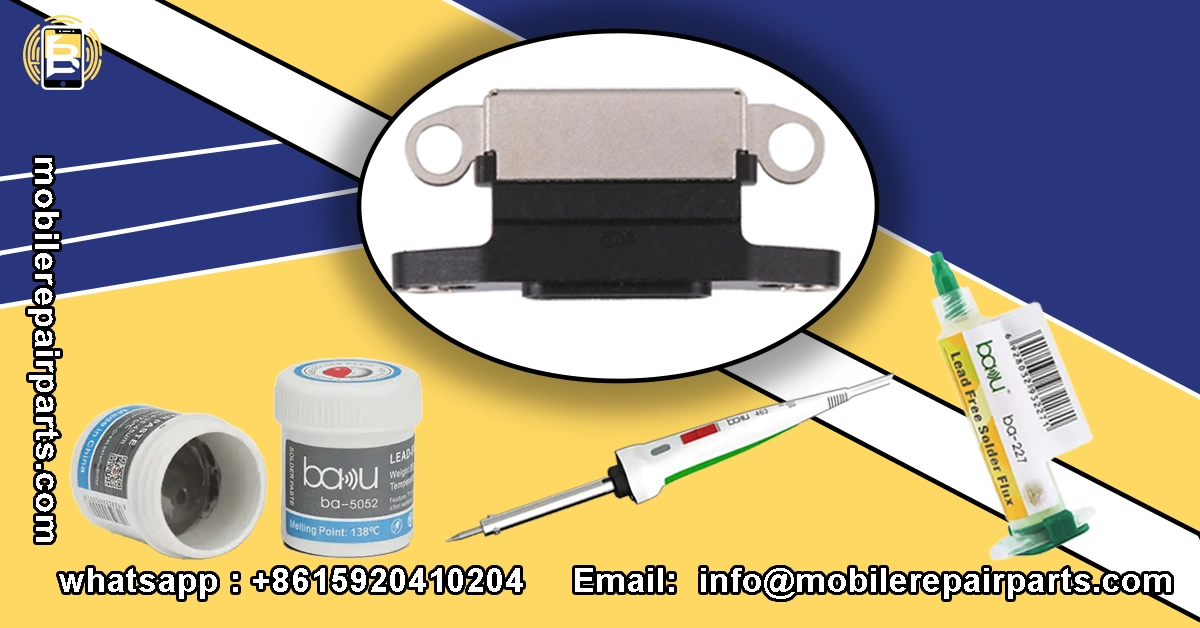 Puerto de carga iPhone y herramientas de reparación