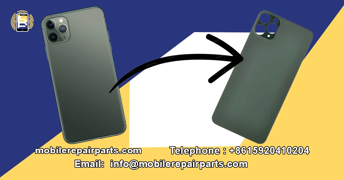 Celular verde ao lado de sua capa traseira destacada