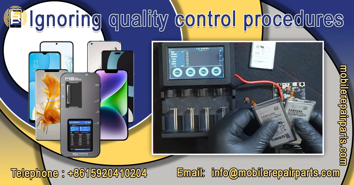 Quality control is essential to avoid the risks of importing cell phone parts from China.