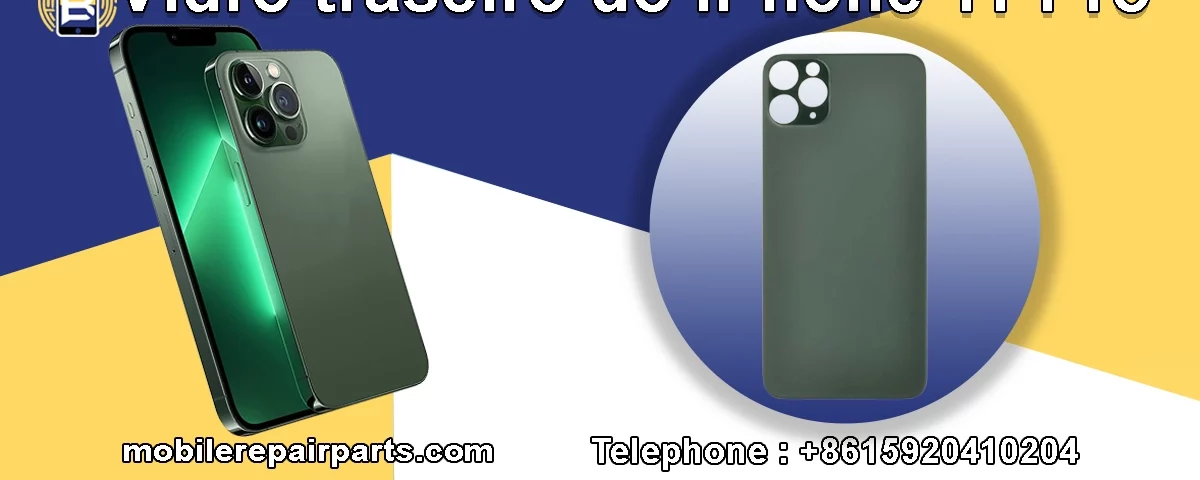 Vidro traseiro de substituição para iPhone 11 Pro