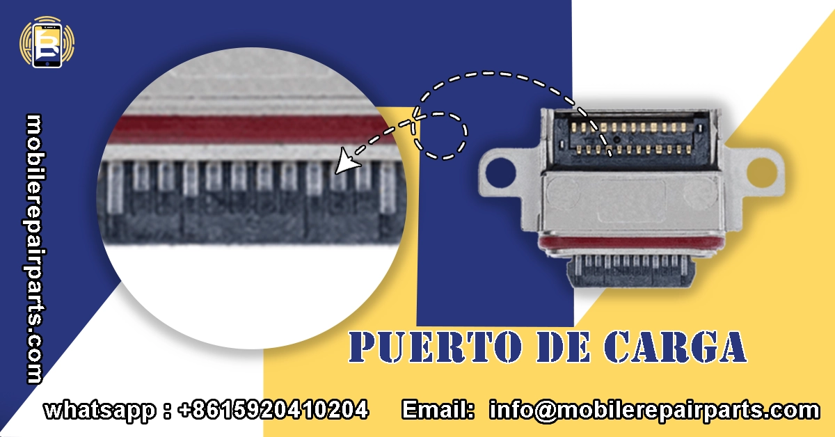 Ampliación de los pines de conexión del puerto de carga para Samsung Note 20