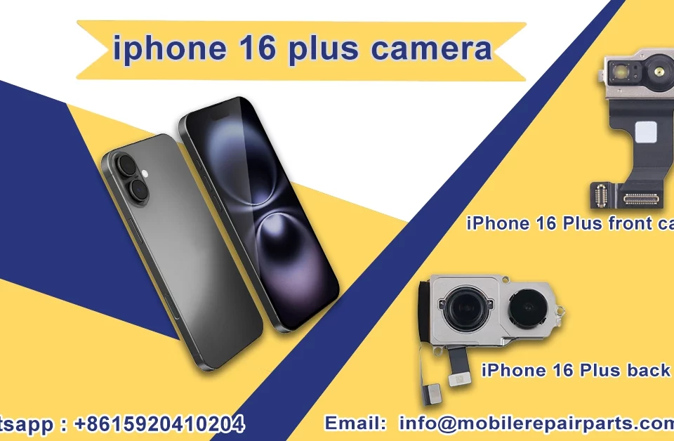 iPhone 16 Plus with its front and back camera modules