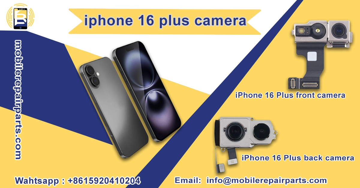 iPhone 16 Plus with its front and back camera modules
