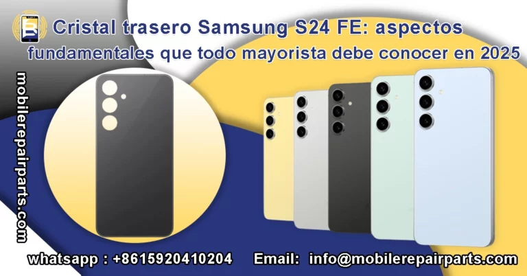 Cristal trasero Samsung S24 FE: aspectos fundamentales que todo mayorista debe conocer en 2025