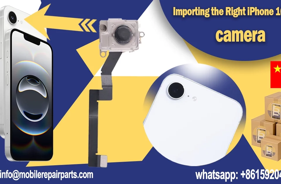 iPhone 16e back camera module with 48MP Fusion system for repair and wholesale import.