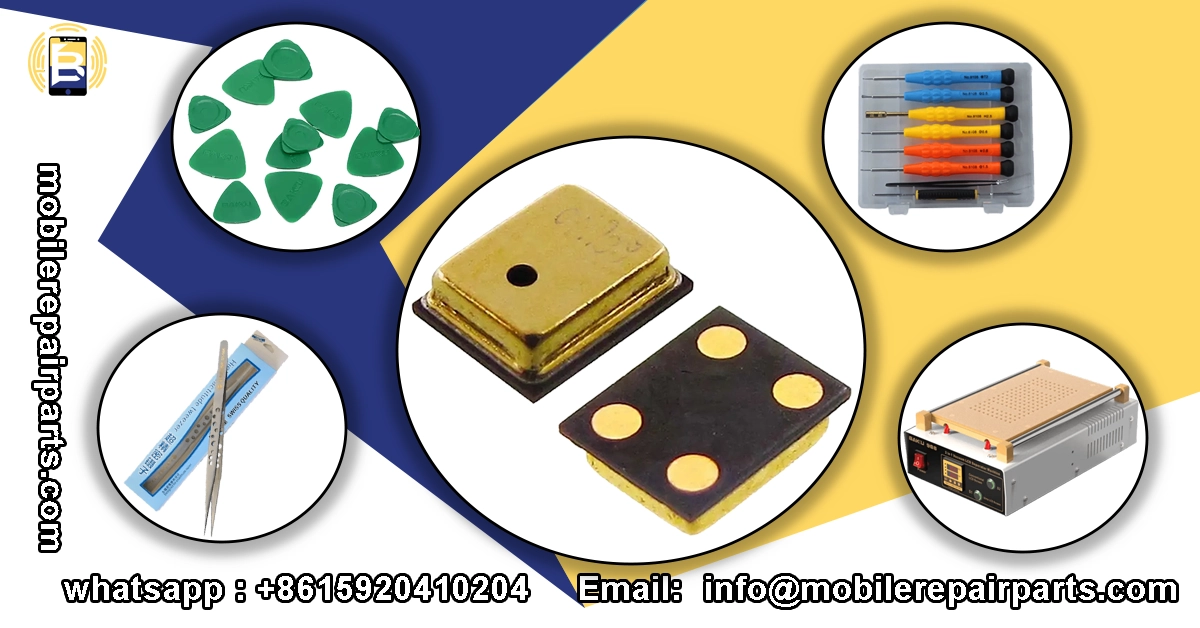 Herramientas y micrófono para reparación de móviles Samsung S25