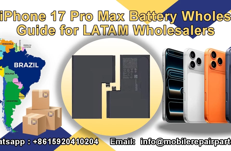 iPhone 17 Pro Max with battery module and wholesale shipping.