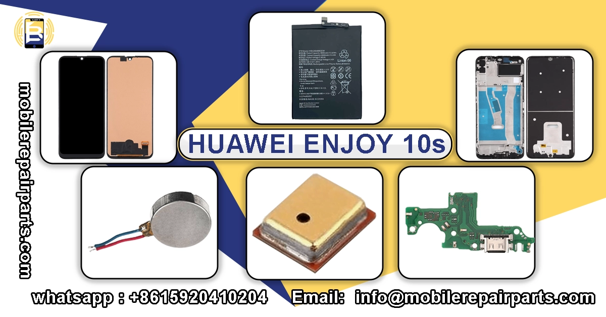 Components for Huawei Enjoy 10s, including battery