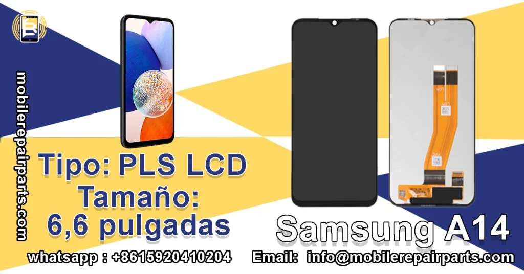 Pantalla LCD PLS de 6,6 pulgadas para Samsung A14

