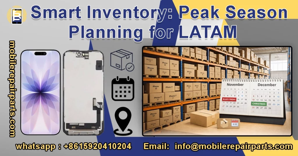 Wholesale inventory management for iPhone 17 screens in South America