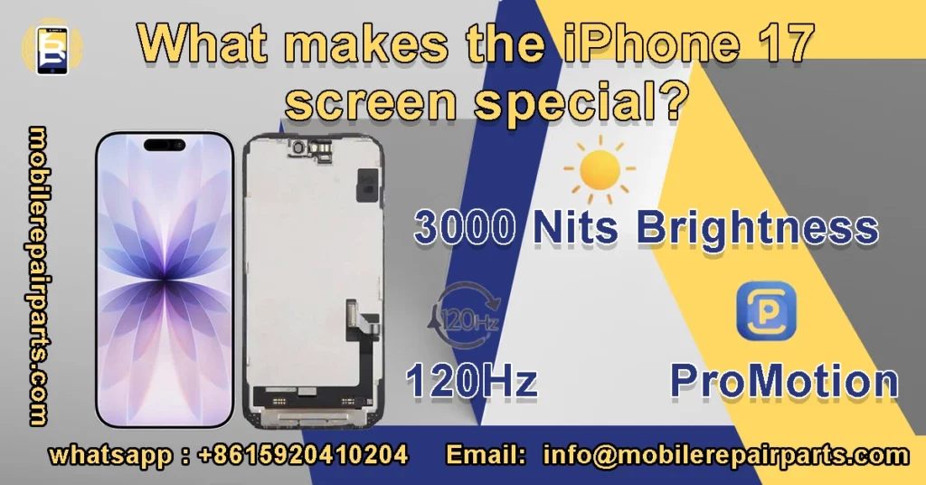 iPhone 17 OLED display specifications
