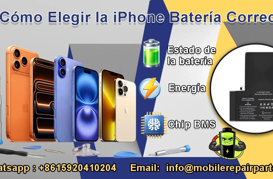 Reparación de celular con batería iPhone de alta calidad
