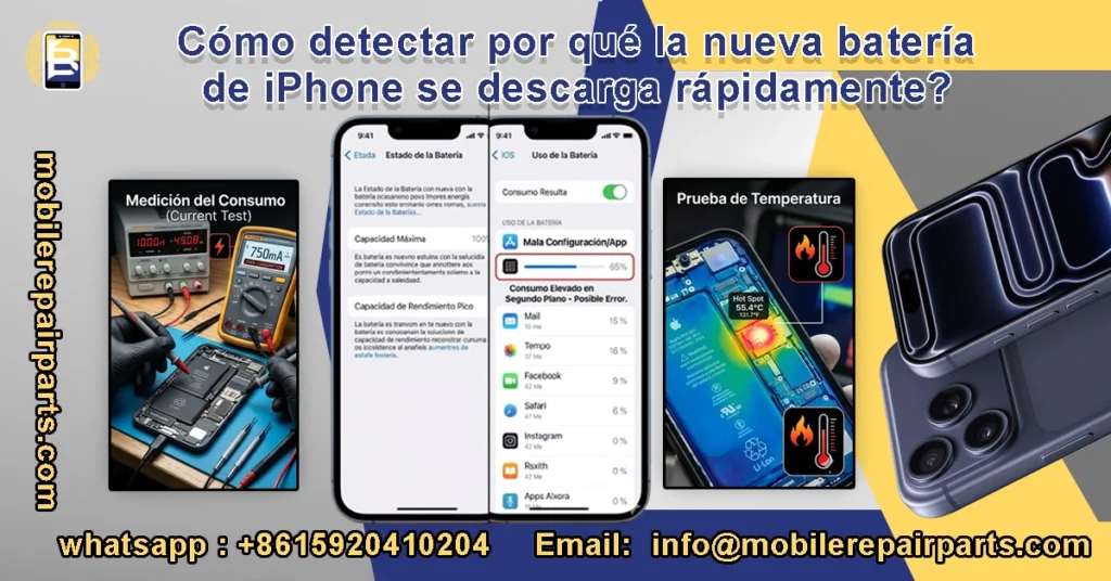 Cómo diagnosticar el problema del rápido agotamiento de la batería del iPhone utilizando herramientas de medición