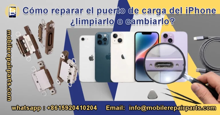 Cómo reparar el puerto de carga del iPhone: ¿limpiarlo o cambiarlo?
