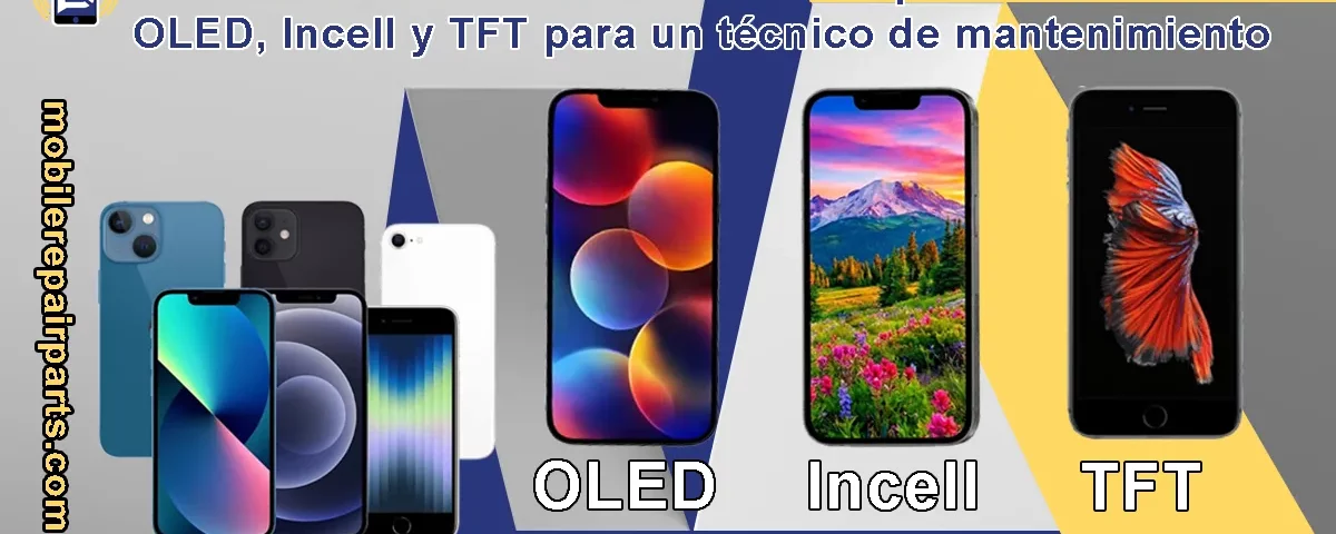 Comparación entre pantallas OLED, Incell y TFT antes de elegir la pantalla de repuesto adecuada para un iPhone
