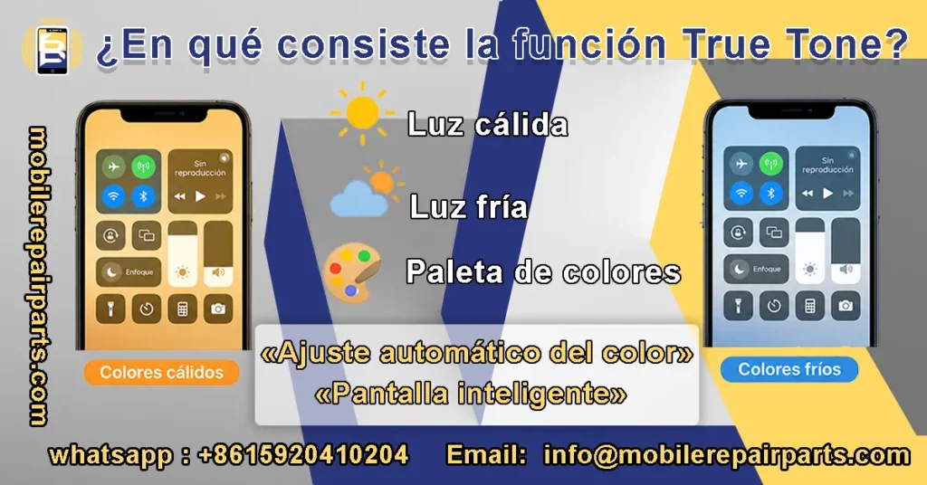 True Tone ajusta los colores según la iluminación ambiental del iPhone.