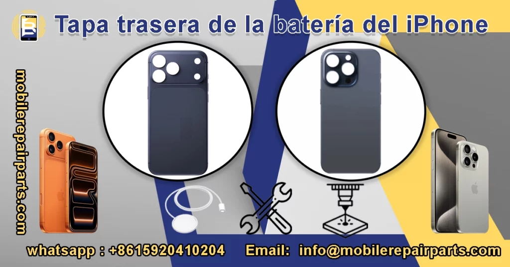 Tapa trasera de iPhone: vidrio reforzado, titanio y compatibilidad con carga MagSafe