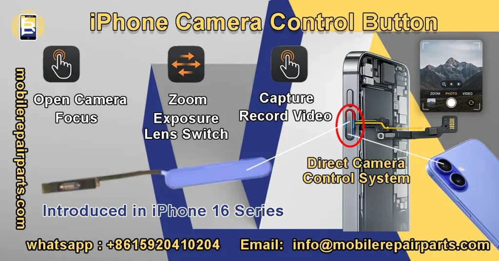 iPhone camera control button new feature hardware replacement
