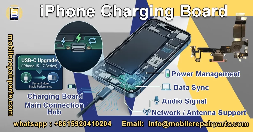 iPhone charging board flex cable USB-C repair replacement part
