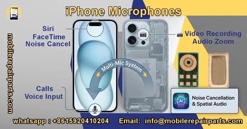 iPhone microphone flex cable replacement audio repair part