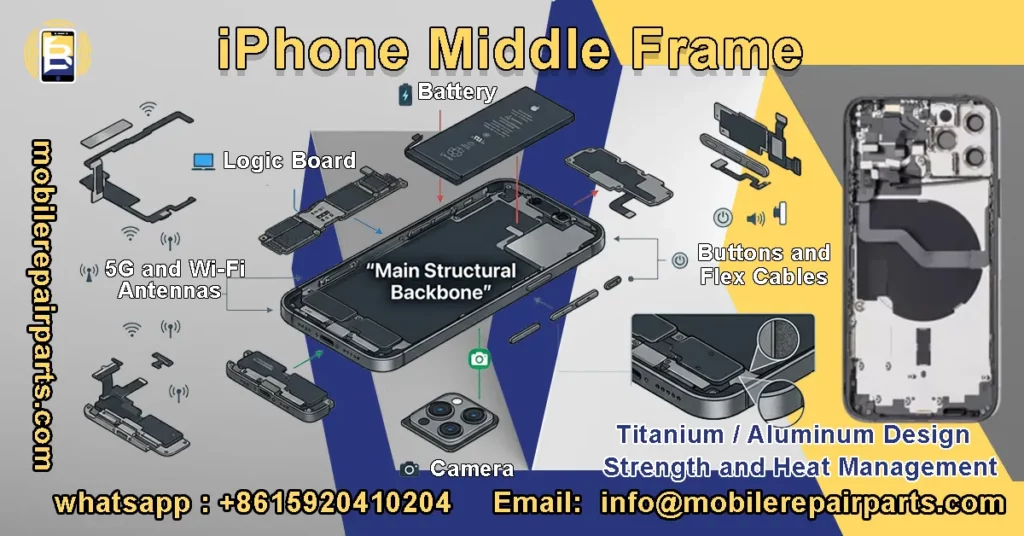 iPhone middle frame chassis housing replacement repair part