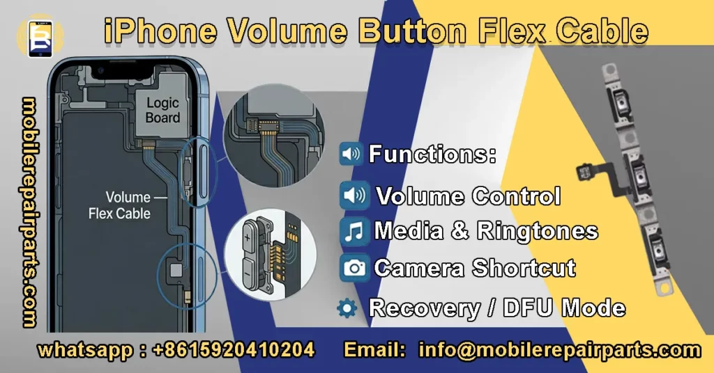 iPhone volume flex cable internal control replacement part