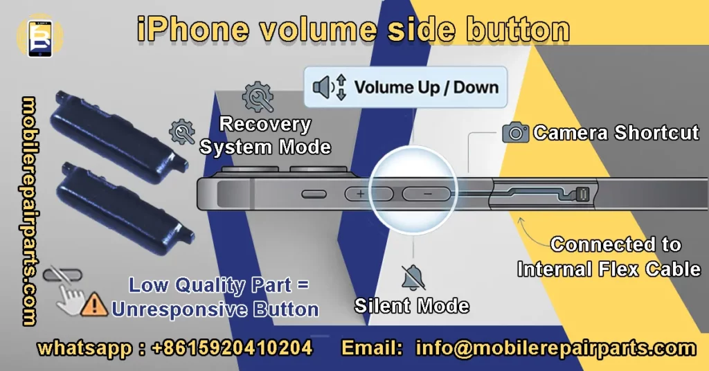 iPhone volume button side key replacement spare part