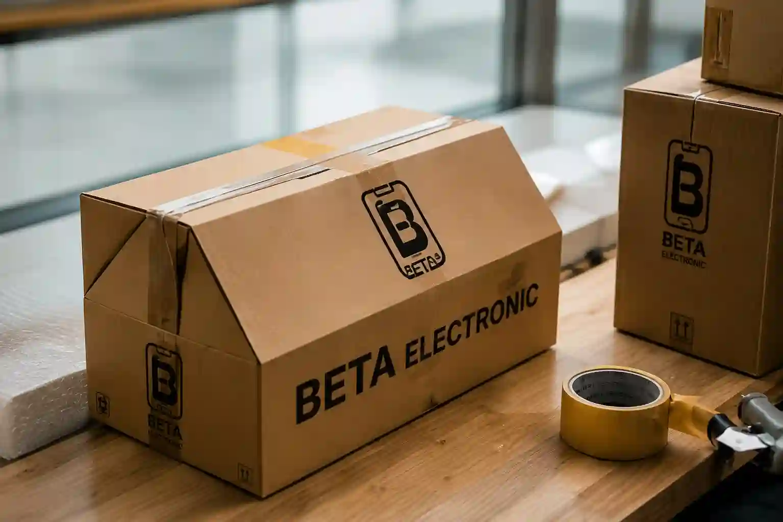 Secure packaging process for wholesale mobile phone repair parts prepared for international shipping