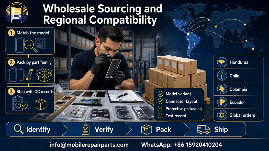 Regional wholesale planning for iPhone replacement parts in Latin America