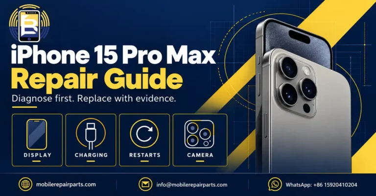 iPhone 15 Pro Max Repair Guide: Real Faults, Diagnostic Measurements & Parts Checks