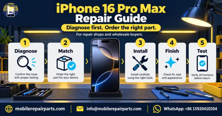 iPhone 16 Pro Max Repair Guide: Problems, Mistakes & Parts Checks
