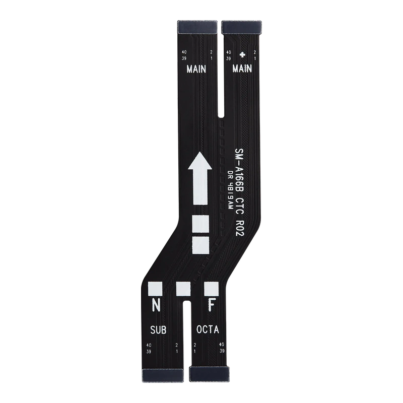 Un flex de interconexión combinado MAIN/SUB/OCTA como se muestra — Samsung Galaxy A17 4G / 5G